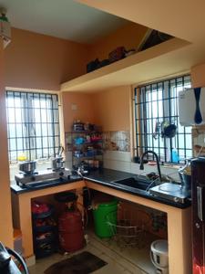 Kitchen Image of 1200 Sq.ft 3 BHK Duplex for rent in Vengadamangalam Chennai for Rs. 19500