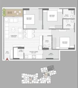 Image of 2403 Sq.ft 3 BHK Apartment / Flat for sale in Shruti Apartment, Memnagar, Ahmedabad for Rs. 15500000