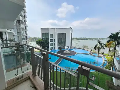 Balcony Image of 1800 Sq.ft 3 BHK Apartment / Flat for sale in Prestige Neptunes Courtyard, Marine Drive Kochi for Rs. 22500000
