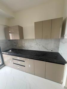 Kitchen Image of 550 Sq.ft 1 BHK Apartment / Flat for rent in Kasarvadavali Thane for Rs. 18001