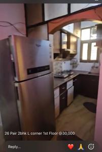 Kitchen Image of 800 Sq.ft 2 BHK Builder Floor for rent in Sector 7 Rohini New Delhi for Rs. 30000