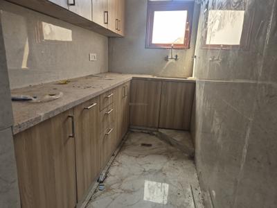 Kitchen Image of 1350 Sq.ft 3 BHK Builder Floor for rent in Chhattarpur New Delhi for Rs. 29500