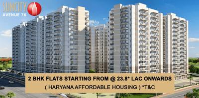Image of 820 Sq.ft 3 BHK Apartment / Flat for sale in Suncity Avenue 76, Sector 76, Gurgaon for Rs. 8760000