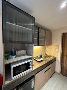 Kitchen Image of 480 Sq.ft 1 RK Apartment / Flat for rent in Beetle Orchid, Knowledge Park 3 Greater Noida for Rs. 19000
