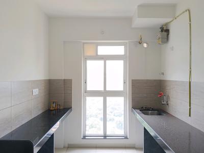 Kitchen Image of 750 Sq.ft 1.5 BHK Apartment / Flat for rent in Godrej Emerald, Thane West Thane for Rs. 21555