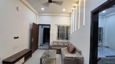 Living Room Image of 500 Sq.ft 1 BHK Builder Floor for rent in Mahalakshmi Nagar Indore for Rs. 24000