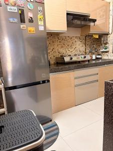 Kitchen Image of 800 Sq.ft 2 BHK Apartment / Flat for rent in Veena Serene Residential, Chembur Mumbai for Rs. 75000