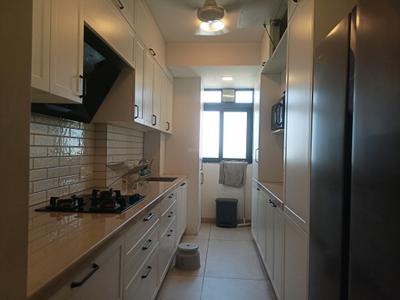 Kitchen Image of 585 Sq.ft 1 BHK Apartment / Flat for rent in Godrej The Trees, Vikhroli East Mumbai for Rs. 75000