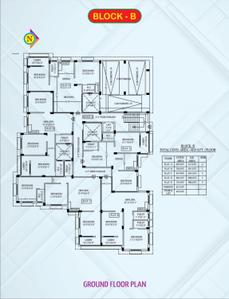 Floor Plan Image of 1054 Sq.ft 3 BHK Apartment / Flat for sale in Chandannagar Hooghly for Rs. 3372800
