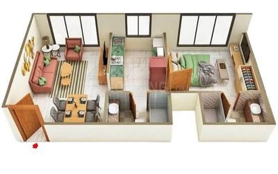 Image of 1200 Sq.ft 2 BHK Apartment / Flat for sale in Shivam Tulip Kingdom, Ulwe, Navi Mumbai for Rs. 12000000