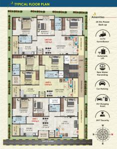 Image of 1258 Sq.ft 3 BHK Apartment / Flat for sale in Vajarahalli, Bengaluru for Rs. 7690000