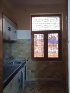 Kitchen Image of 500 Sq.ft 1 BHK Builder Floor for rent in Sector 55 Noida for Rs. 20000
