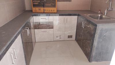 Kitchen Image of 1010 Sq.ft 3 BHK Apartment / Flat for rent in Siddha Galaxia Phase 2, Rajarhat Kolkata for Rs. 30000