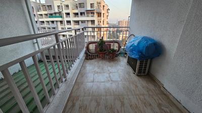Balcony Image of 1050 Sq.ft 2 BHK Apartment / Flat for rent in Vedant Kingston Aura, Handewadi Pune for Rs. 30000