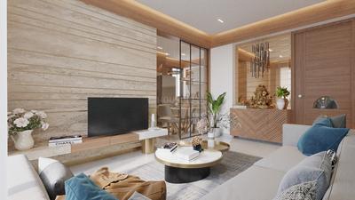 Hall Image of 1260 Sq.ft 2 BHK Apartment / Flat for sale in Happy Uptown, South Bopal Ahmedabad for Rs. 5598000