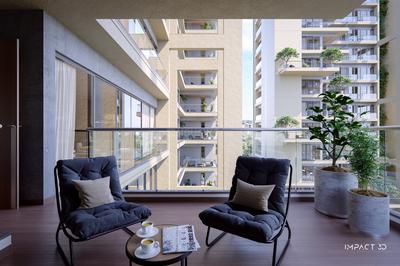 Balcony Image of 1361 Sq.ft 2 BHK Apartment / Flat for sale in Manish Nagar Nagpur for Rs. 7050000
