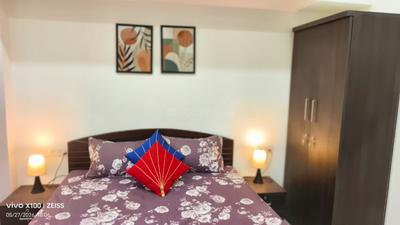 Bedroom Image of 1200 Sq.ft 2 BHK Apartment / Flat for rent in GK Aanandam Block B, Nipania Indore for Rs. 21000