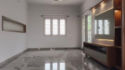 Living Room Image of 1200 Sq.ft 2 BHK Builder Floor for rent in Thanisandra Bengaluru for Rs. 28000