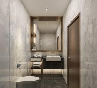Bathroom Image of 860 Sq.ft 2 BHK Apartment / Flat for sale in T Bhimjyani The Verraton, Thane West Thane for Rs. 16500000