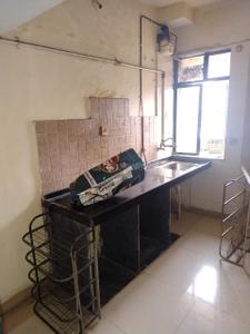 Kitchen Image of 555 Sq.ft 1 BHK Apartment / Flat for rent in Kashish Park, Dharamveer Nagar Thane for Rs. 25000