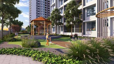 Image of 1027 Sq.ft 2 BHK Apartment / Flat for sale in Goel Ganga Asmi Wing 2, Wakad, Pune for Rs. 8900000