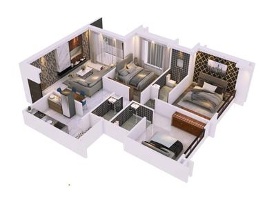 Image of 1480 Sq.ft 3 BHK Apartment / Flat for sale in Redision Royal, Kondhwa, Pune for Rs. 11900000