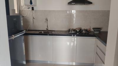 Kitchen Image of 840 Sq.ft 2 BHK Apartment / Flat for rent in Geras Planet Of Joy, Upper Kharadi Pune for Rs. 30000