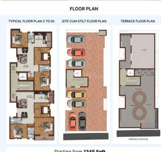 Image of 1345 Sq.ft 3 BHK Apartment / Flat for sale in SAFAA CREST, Ayanavaram, Chennai for Rs. 17485000