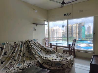 Living Room Image of 600 Sq.ft 1 BHK Apartment / Flat for rent in Gurukrupa Marina Enclave, Malad West Mumbai for Rs. 40000