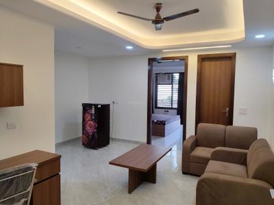 Living Room Image of 750 Sq.ft 1 BHK Apartment / Flat for rent in Sector 57 Gurgaon for Rs. 40000