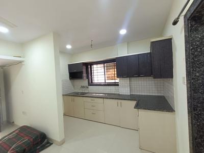 Kitchen Image of 600 Sq.ft 1 BHK Builder Floor for rent in Bhicholi Mardana Indore for Rs. 15000