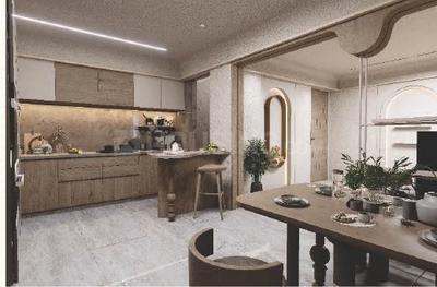 Kitchen Image of 1550 Sq.ft 3 BHK Apartment / Flat for sale in Godhavi Ahmedabad for Rs. 13000000