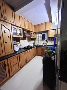 Kitchen Image of 2200 Sq.ft 3 BHK Apartment / Flat for rent in Rakesh Fantasy Garden, Kasturi Nagar Bengaluru for Rs. 54000