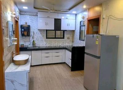 Kitchen Image of 1215 Sq.ft 2 BHK Apartment / Flat for rent in Rajhans Platinum Residency, Palanpur Surat for Rs. 20000