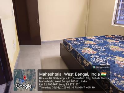 Bedroom Image of 1330 Sq.ft 3 BHK Apartment / Flat for rent in Srijan Green Field City Classic Premium, Maheshtala Kolkata for Rs. 20000