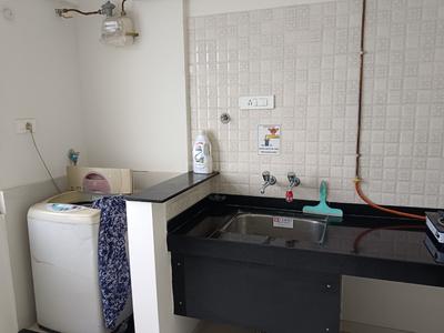 Kitchen Image of 500 Sq.ft 1 BHK Apartment / Flat for rent in Nyati Elan Central II, Wagholi Pune for Rs. 20000