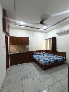Bedroom Image of 350 Sq.ft 1 RK Studio for rent in Vijay Nagar Indore for Rs. 15599