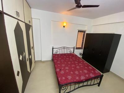 Bedroom Image of 1500 Sq.ft 3 BHK Apartment / Flat for rent in Murugeshpalya Bengaluru for Rs. 43000