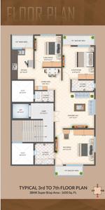 Image of 1650 Sq.ft 3 BHK Apartment / Flat for sale in Hanuman Nagar, Nagpur for Rs. 11000000
