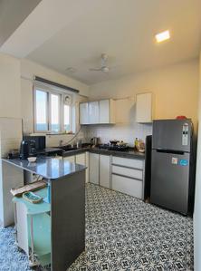 Kitchen Image of 970 Sq.ft 1.5 BHK Apartment / Flat for rent in Marna Siolim Goa for Rs. 65000