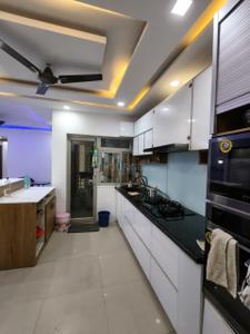 Kitchen Image of 1850 Sq.ft 3 BHK Apartment / Flat for rent in Adani The Meadows, Shantigram Ahmedabad for Rs. 55000