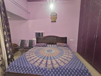 Bedroom Image of 1250 Sq.ft 2 BHK Builder Floor for rent in Gomti Nagar Lucknow for Rs. 20000