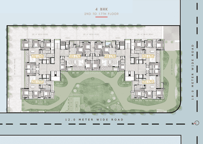 Image of 4646 Sq.ft 4 BHK Apartment / Flat for sale in Aaron Elinor 108, Thaltej, Ahmedabad for Rs. 44700000