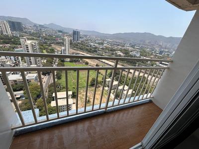 Balcony Image of 1210 Sq.ft 3 BHK Apartment / Flat for rent in Lal Gami Jade, Vashi Navi Mumbai for Rs. 70000