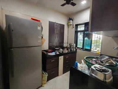 Kitchen Image of 640 Sq.ft 1 BHK Apartment / Flat for rent in Kopar Khairane Navi Mumbai for Rs. 36000