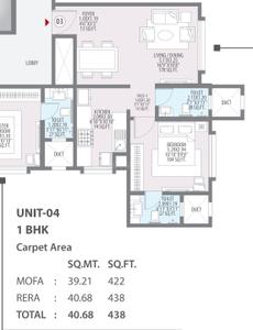 Image of 867 Sq.ft 2 BHK Apartment / Flat for sale in Hubtown Rising City, Ghatkopar East, Mumbai for Rs. 21490000