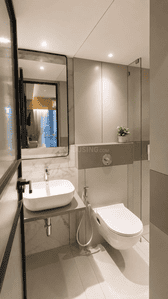 Bathroom Image of 684 Sq.ft 2 BHK Apartment / Flat for sale in Gurukrupa Marina Enclave Wings Q And R With Kindergarten Phase IV, Malad West Mumbai for Rs. 20800000