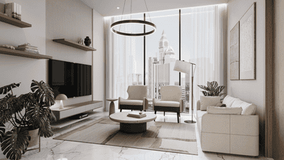 Living Room Image of 624 Sq.ft 1 BHK Apartment / Flat for sale in Al Satwa Dubai for Rs. 43724554