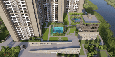 Image of 943 Sq.ft 2 BHK Apartment / Flat for sale in Godrej Aqua Vista, Keshav Nagar, Pune for Rs. 9600000
