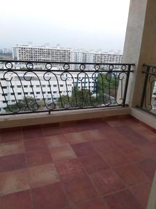 Balcony Image of 1100 Sq.ft 2 BHK Apartment / Flat for rent in Nyati Elan, Wagholi Pune for Rs. 25500